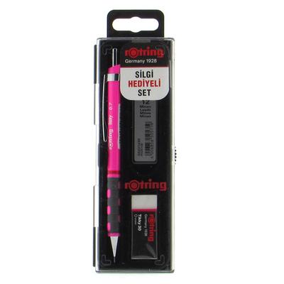Rotring Tikky Versatil Kalem Silgi Ve Uç Set 0,7Mm Neon Pembe