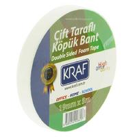 Kraf Çift Taraflı Köpük Bant 5Mx19mm