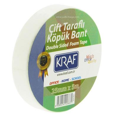 Kraf Çift Taraflı Köpük Bant 5Mx25mm