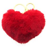 Motto 7354 Peluş Kalp Anahtarlık Kırmızı