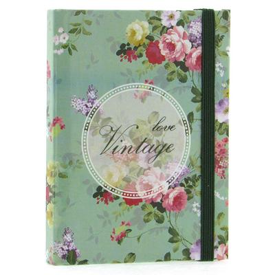 Liz Ofs121 Lastikli Not Defteri 8X11cm 96 Yp. Çizgili Model Vintage Green