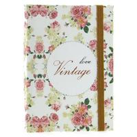 Liz Ofs121 Lastikli Not Defteri 8X11cm 96 Yp. Çizgili Vintage Beige