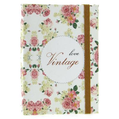 Liz Ofs121 Lastikli Not Defteri 8X11cm 96 Yp. Çizgili Vintage Beige