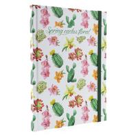 Liz Ofs129 Lastikli Defter 14X20cm Kareli Cactus