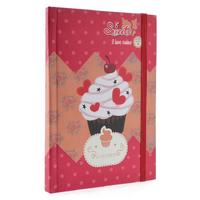 Liz Ofs129 Lastikli Defter 14X20cm Çizgili Sweets Red