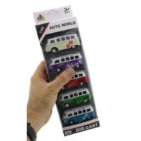 Metal Çek Bırak Otobüs Sp4170 5'Li Set