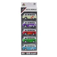 Metal Çek Bırak Otobüs Sp4170 5'Li Set