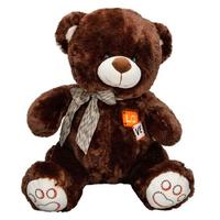 Peluş Oturan Ayı Kurdeleli 50Cm