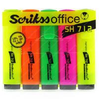 Scrikss Office Sh712 Fosforlu Kalem Set 5'Li