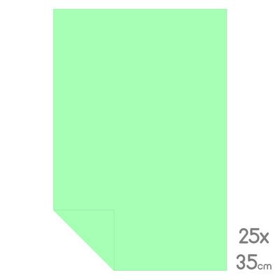Lüks Fon Kartonu Çeyrek Boy 25X35 160Gr Açık Yeşil