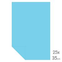 Lüks Fon Kartonu Çeyrek Boy 25X35 160Gr Havai Mavi