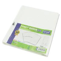 Kraf 1007 Eco Poşet Dosya 100'Lü Paket