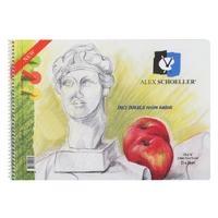 Alex Schoeller 25X35 Pp Kapak İnce Grenli Dokulu Resim Defteri 120Gr 25 Yaprak