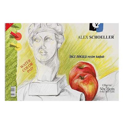 Alex Schoeller 50X70 İnce Dokulu Resim Defteri 120Gr 20 Yaprak