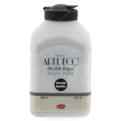 Artdeco Metalik Akrilik Boya 500Ml 3722 Silver Gümüş