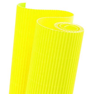 Oluklu Karton 50X70cm Neon Sarı