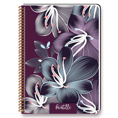 Keskin Color Pointille Sp Defter 20X28cm 80 Kareli Flower