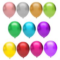 Balon 12 İnch 30Cm Metalik 100'Lü Karışık Paket
