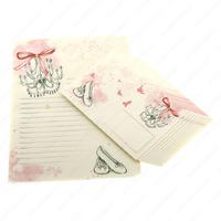 Ivory Mektup Kağıdı Zarf Set 10'Lu Romantic Style