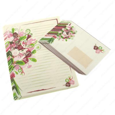 Ivory Mektup Kağıdı Zarf Set 10'Lu Bouquet