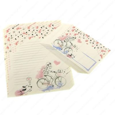 Ivory Mektup Kağıdı Zarf Set 10'Lu Bike