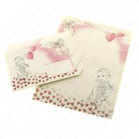 Ivory Mektup Kağıdı Zarf Set 10'Lu Ribbon