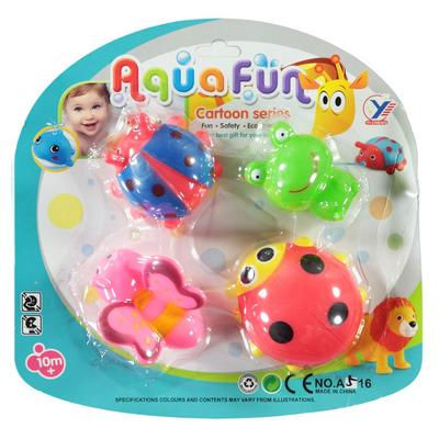 Aqua Fun 516 Vinil Banyo Oyuncakları 4'Lü