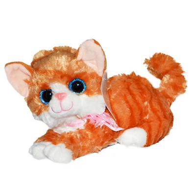 Peluş Kedi Cn-704 Sesli 30Cm Sarman