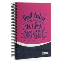 Mikro Sert Kapak Spiralli Defter 17X24cm 120 Yaprak Çizgili Go See