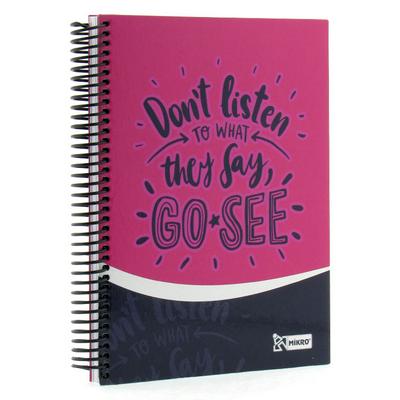 Mikro Sert Kapak Spiralli Defter 17X24cm 120 Yaprak Çizgili Go See