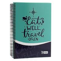 Mikro Sert Kapak Spiralli Defter 17X24cm 120 Yaprak Kareli Eat