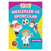 Okul Öncesi Çıkartmalı Boyama Kitabı Meslekler Ve Sporcular