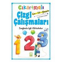 Çıkartmalı Yaz Sil Çizgi Çalışmaları Sayılarla İlgili Aktiviteler