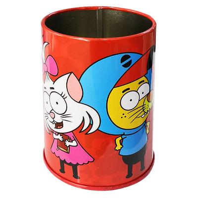 Kral Şakir Ks-378 Metal Masaüstü Kalemlik Kırmızı