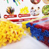 4D Diy Block Bambu Çubuklar 300 Parça