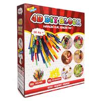 4D Diy Block Bambu Çubuklar 300 Parça