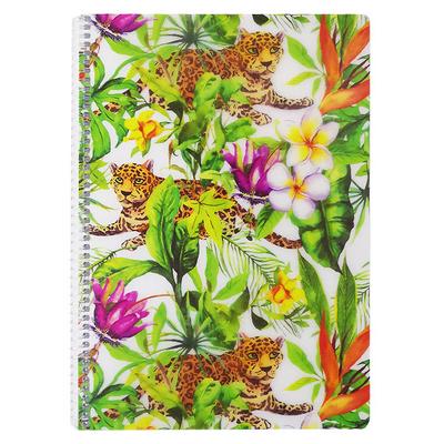 Tropic Pp. Sp. Defter A4 80 Yaprak Çizgili Leopard
