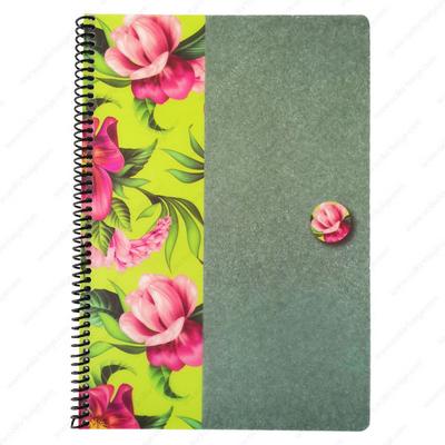 Uni Flowers Pp. Sp. Defter A4 80 Yaprak Kareli Yeşil