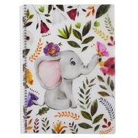 Animals Pp. Sp. Defter A4 80 Yaprak Çizgili Elephant