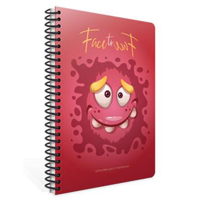 Face To Face Spiralli Defter A4 Büyük 80 Yaprak Çizgili Red