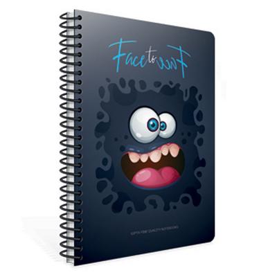 Face To Face Spiralli Defter A4 Büyük 80 Yaprak Çizgili Dark Blue