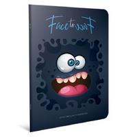 Face To Face A4 Büyük Defter 60 Yaprak Çizgili Black