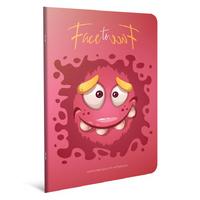 Face To Face A4 Büyük Defter 60 Yaprak Kareli Red