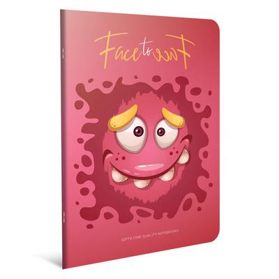 Face To Face A4 Büyük Defter 60 Yaprak Çizgili Red