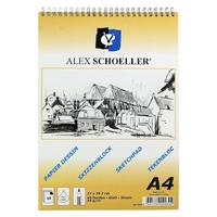 Alex Schoeller Spiralli Eskiz Defteri 90Gr A4 Boy 60 Yaprak