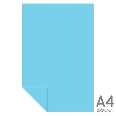 Lüks Fon Kartonu A4 21X30 160Gr Havai Mavi