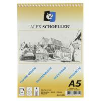 Alex Schoeller Spiralli Eskiz Defteri 90Gr A5 Boy 60 Yaprak