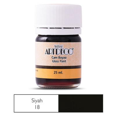 Artdeco Cam Boyası 25Ml 30A-18 Siyah