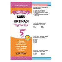 Karatay Soru Fırtınası Yaprak Test Tüm Dersler 5.Sınıf