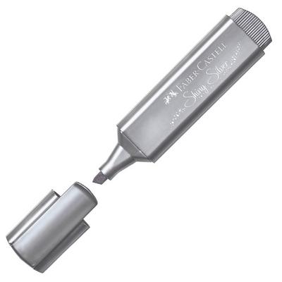 Faber-Castell Fosforlu Kalem Textliner 46 Metalik Shiny Silver